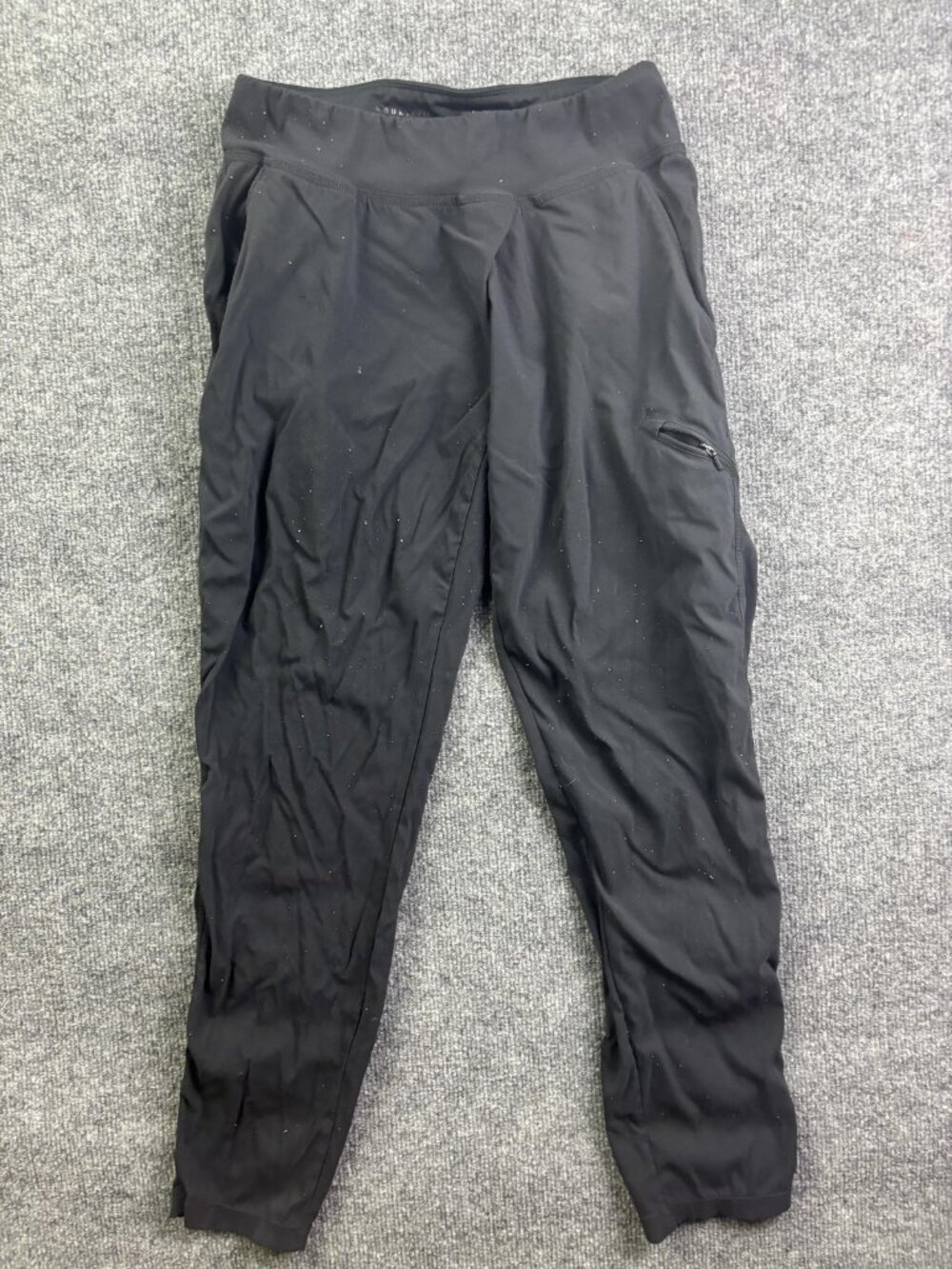 Mountain Hardwear Jogger Pants Womens XS Black Elastic Waist Zip Pocket Hiking